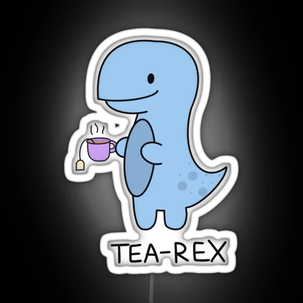 Tea Rex Design RGB Neon Sign