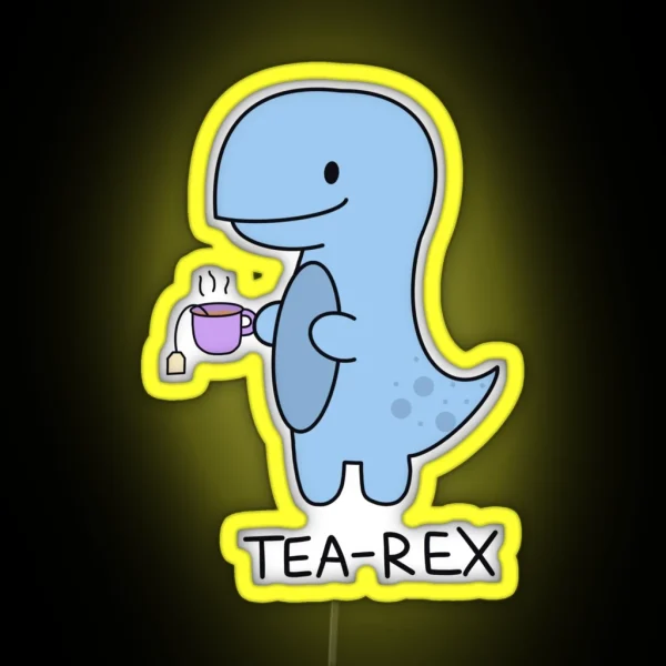 Tea Rex Design RGB Neon Sign