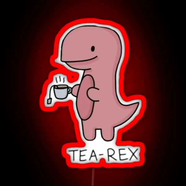 Tea Rex RGB Neon Sign