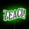 Glowing Sage Green Neon Sign Brings Peaceful Vibe to Any Space