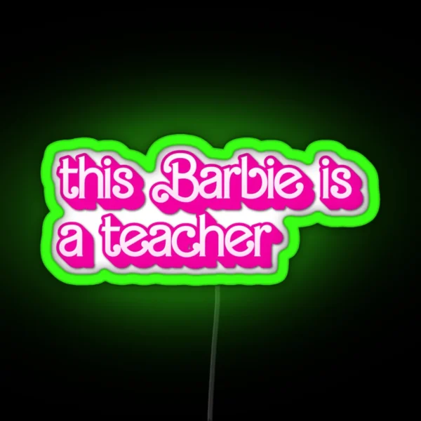 Teacher RGB Neon Sign