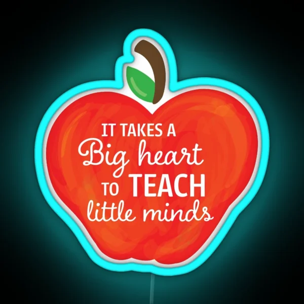 Teaching Apple RGB Neon Sign