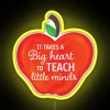 Colorful LED educational neon apple sign with customizable RGB display