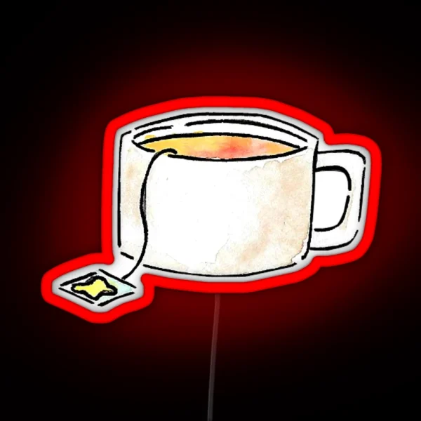 Teacup With Lemon Tea Led RGB Neon Sign