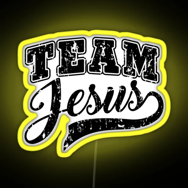 Team Jesus Christian Christianity For Teen Boy Girls RGB Neon Sign