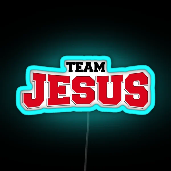 TEAM JESUS RGB Neon Sign