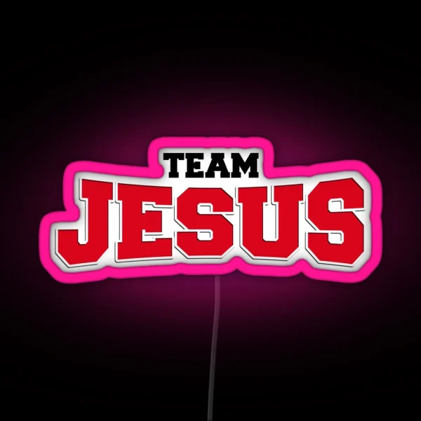 TEAM JESUS RGB Neon Sign