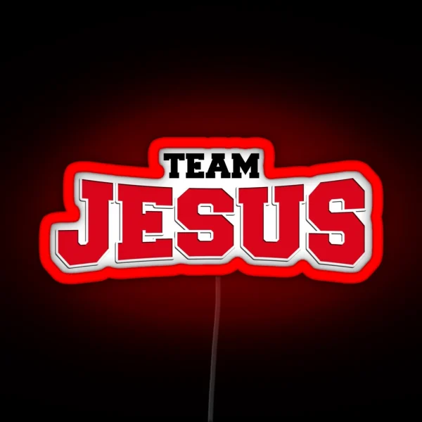 TEAM JESUS RGB Neon Sign