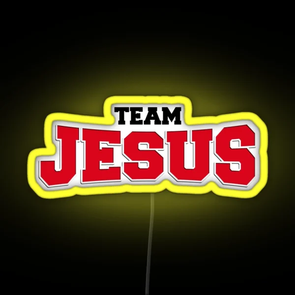 TEAM JESUS RGB Neon Sign