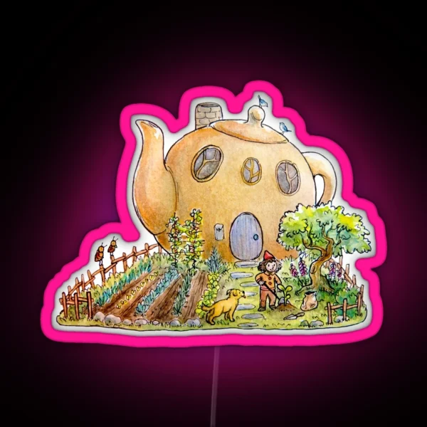Teapot House RGB Neon Sign