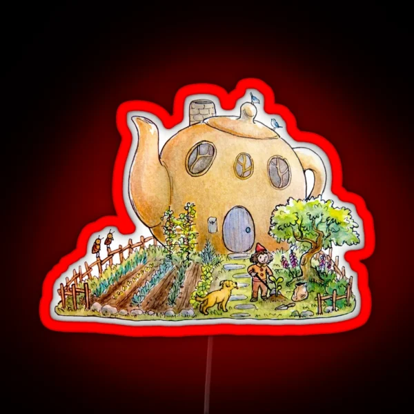 Teapot House RGB Neon Sign