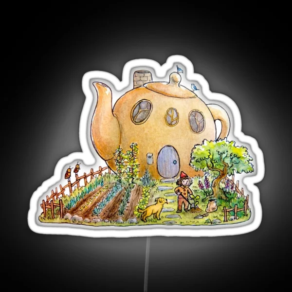 Teapot House RGB Neon Sign