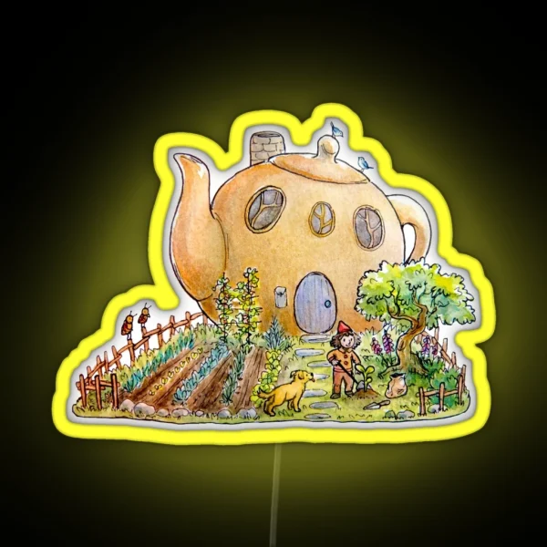 Teapot House RGB Neon Sign