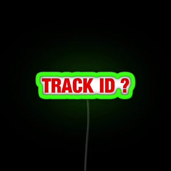 Techno Techno Music TRACK ID RGB Neon Sign