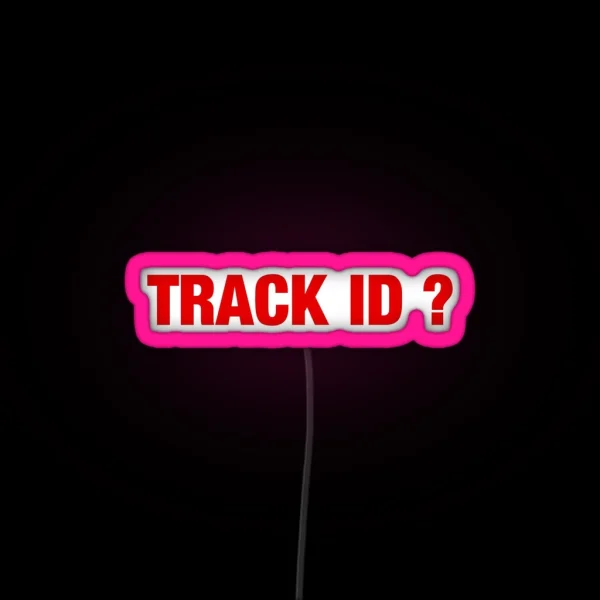 Techno Techno Music TRACK ID RGB Neon Sign
