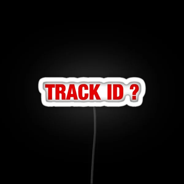 Techno Techno Music TRACK ID RGB Neon Sign