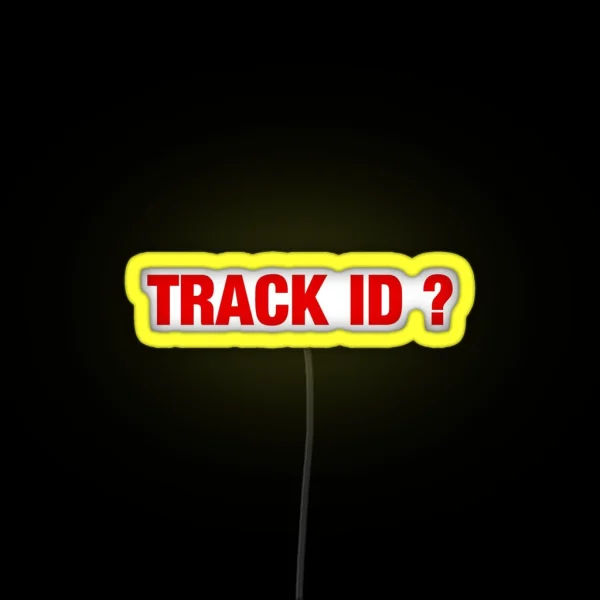 Techno Techno Music TRACK ID RGB Neon Sign