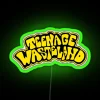 Add a rebellious pop of color with this teenage-inspired sign.