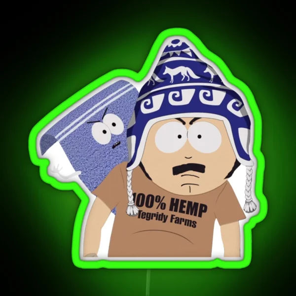 Tegridy Farms Randy Marsh And Towelle RGB Neon Sign
