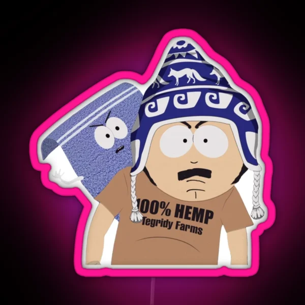 Tegridy Farms Randy Marsh And Towelle RGB Neon Sign
