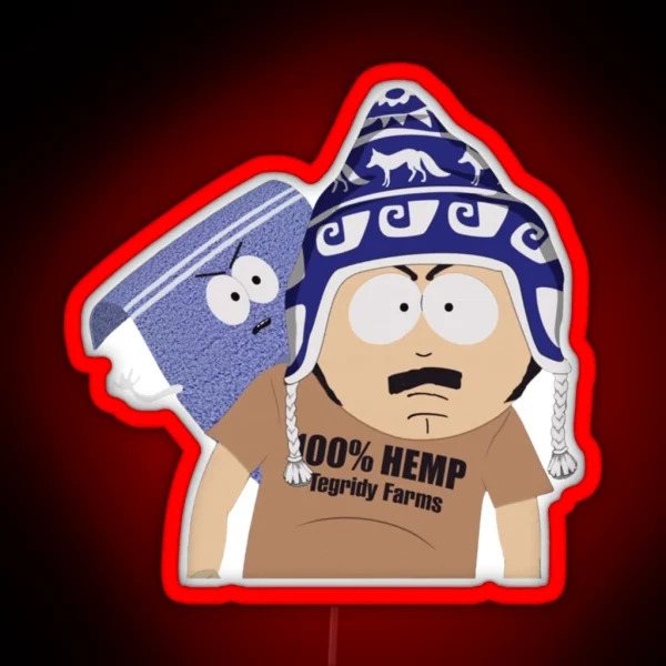 Tegridy Farms Randy Marsh And Towelle RGB Neon Sign