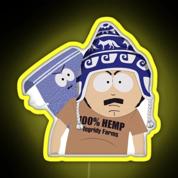 Tegridy Farms Randy Marsh And Towelle RGB Neon Sign