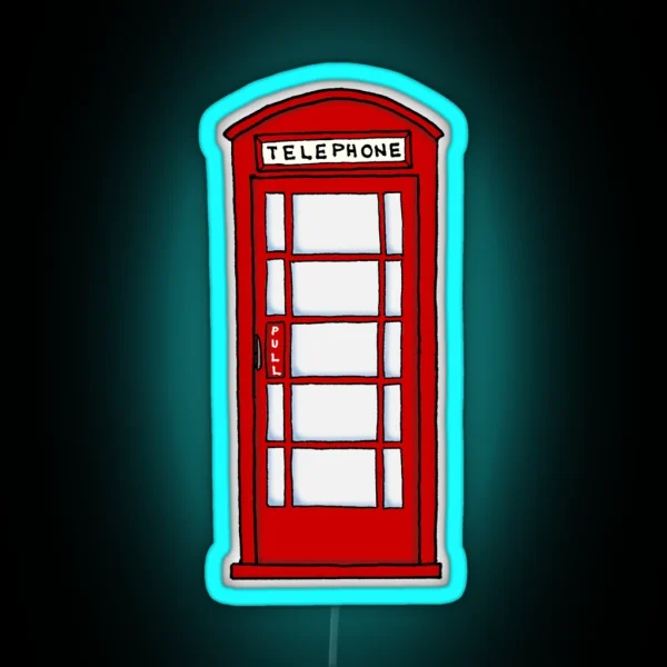 Telephone Booth RGB Neon Sign