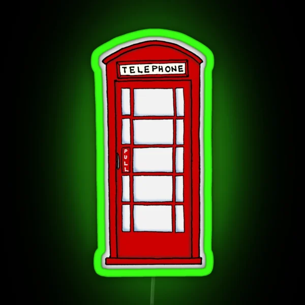 Telephone Booth RGB Neon Sign