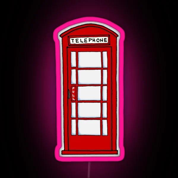 Telephone Booth RGB Neon Sign