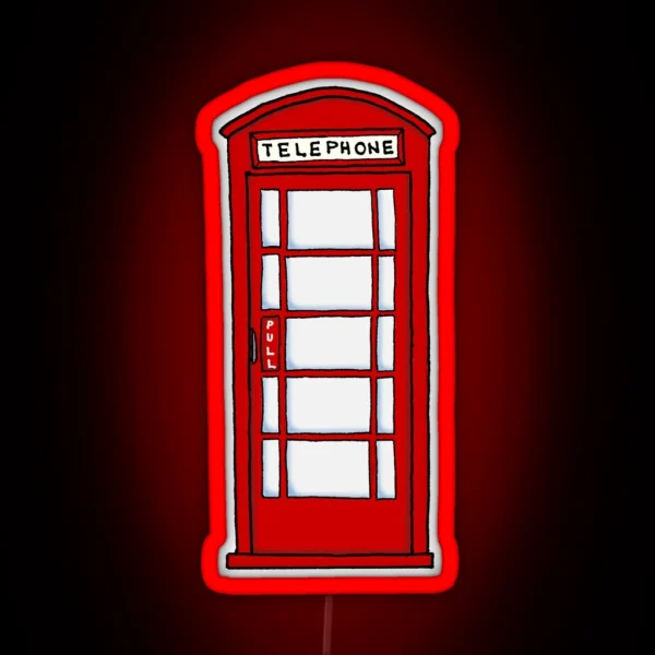Telephone Booth RGB Neon Sign
