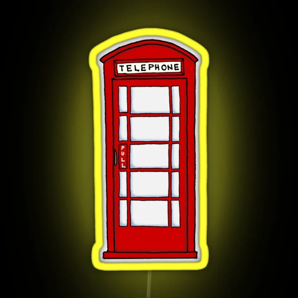 Telephone Booth RGB Neon Sign