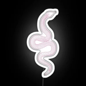 Tell Me Snake Illustration RGB Neon Sign