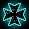 Glowing medieval knight themed wall decor with bold RGB lights