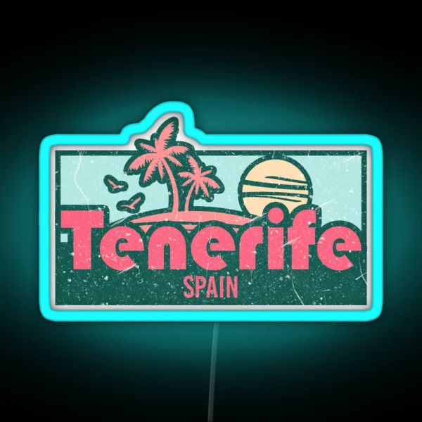 Tenerife Exotic Honeymoon Trip Gifts RGB Neon Sign