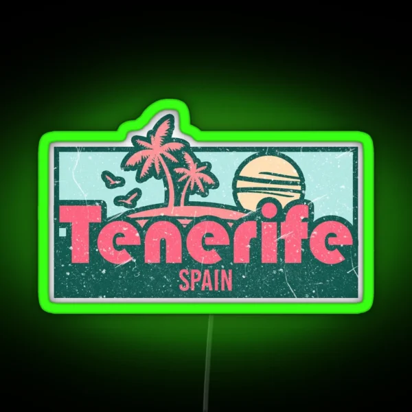 Tenerife Exotic Honeymoon Trip Gifts RGB Neon Sign