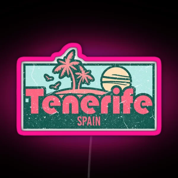 Tenerife Exotic Honeymoon Trip Gifts RGB Neon Sign