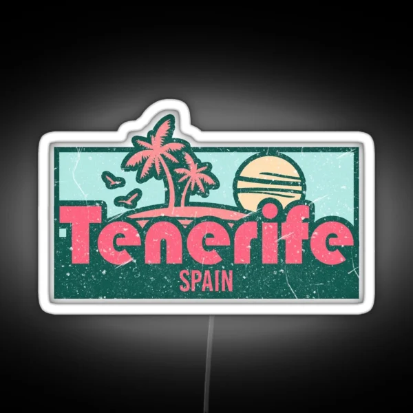 Tenerife Exotic Honeymoon Trip Gifts RGB Neon Sign