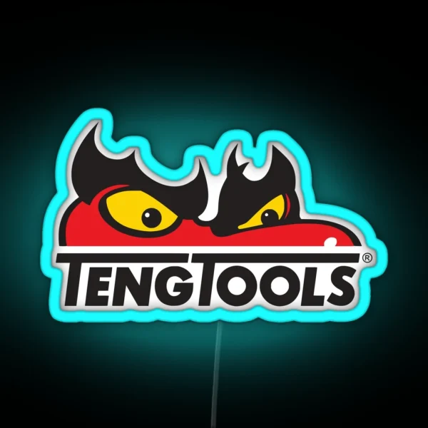 Teng Tools Tengtools Tengu Workshop Mechanic Logo RGB Neon Sign