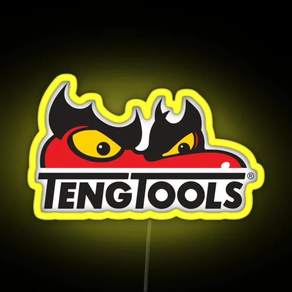 Teng Tools Tengtools Tengu Workshop Mechanic Logo RGB Neon Sign