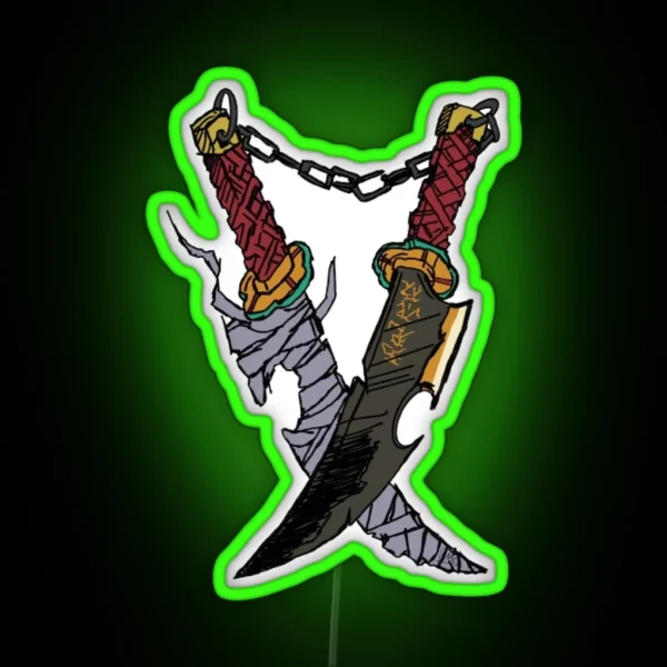 Tengen Uzui Swords Kimetsu No Yaiba RGB Neon Sign