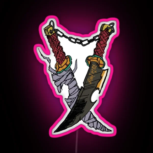 Tengen Uzui Swords Kimetsu No Yaiba RGB Neon Sign