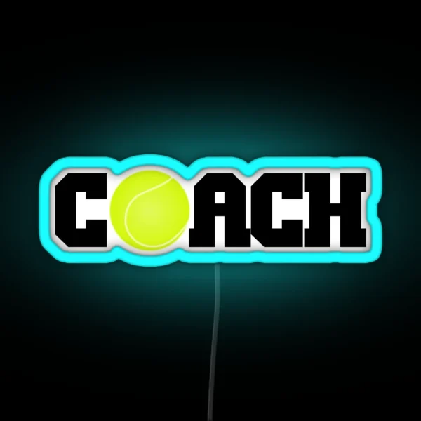 Tennis Coach RGB Neon Sign