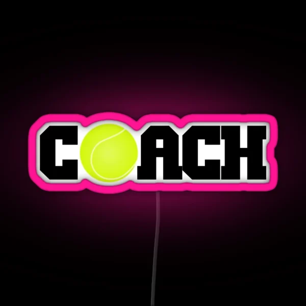 Tennis Coach RGB Neon Sign