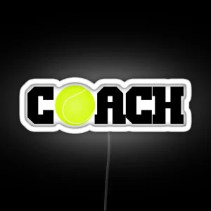 Tennis Coach RGB Neon Sign