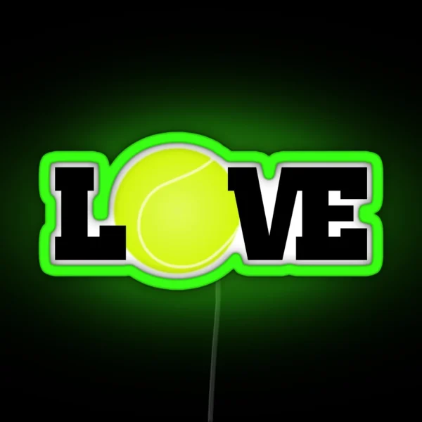 Tennis Love RGB Neon Sign