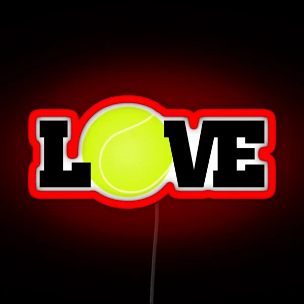 Tennis Love RGB Neon Sign