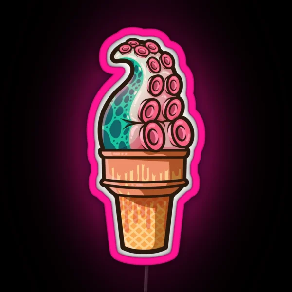 Tentacle Treat Gumdrop RGB Neon Sign