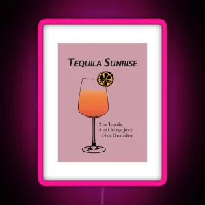 Tequila Sunrise RGB Neon Sign
