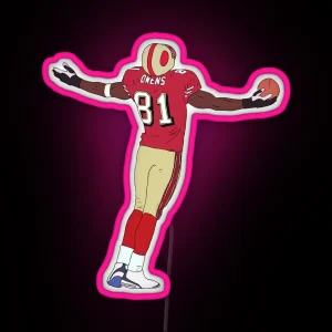 Terrell Owens Celebration RGB Neon Sign