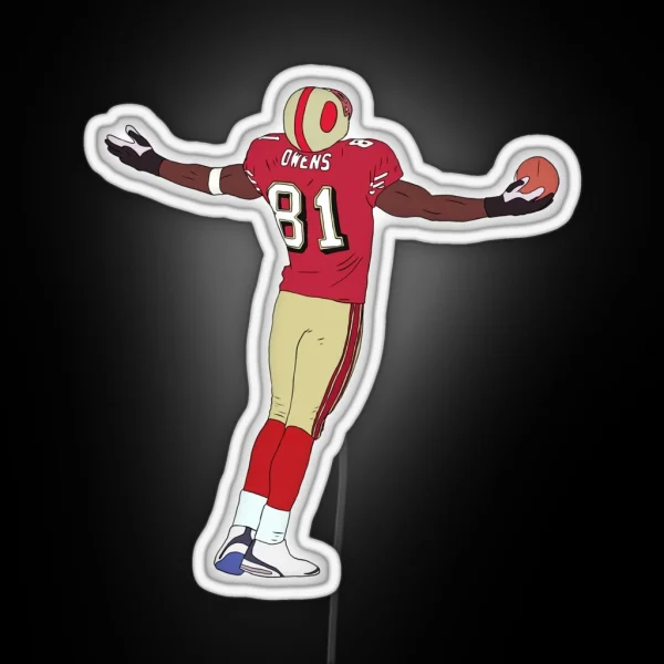 Terrell Owens Celebration RGB Neon Sign